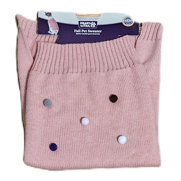 Heart to Tail Acrylic  Knit Dog Sweater Size L (2 different patterns) - Picture 9 of 12